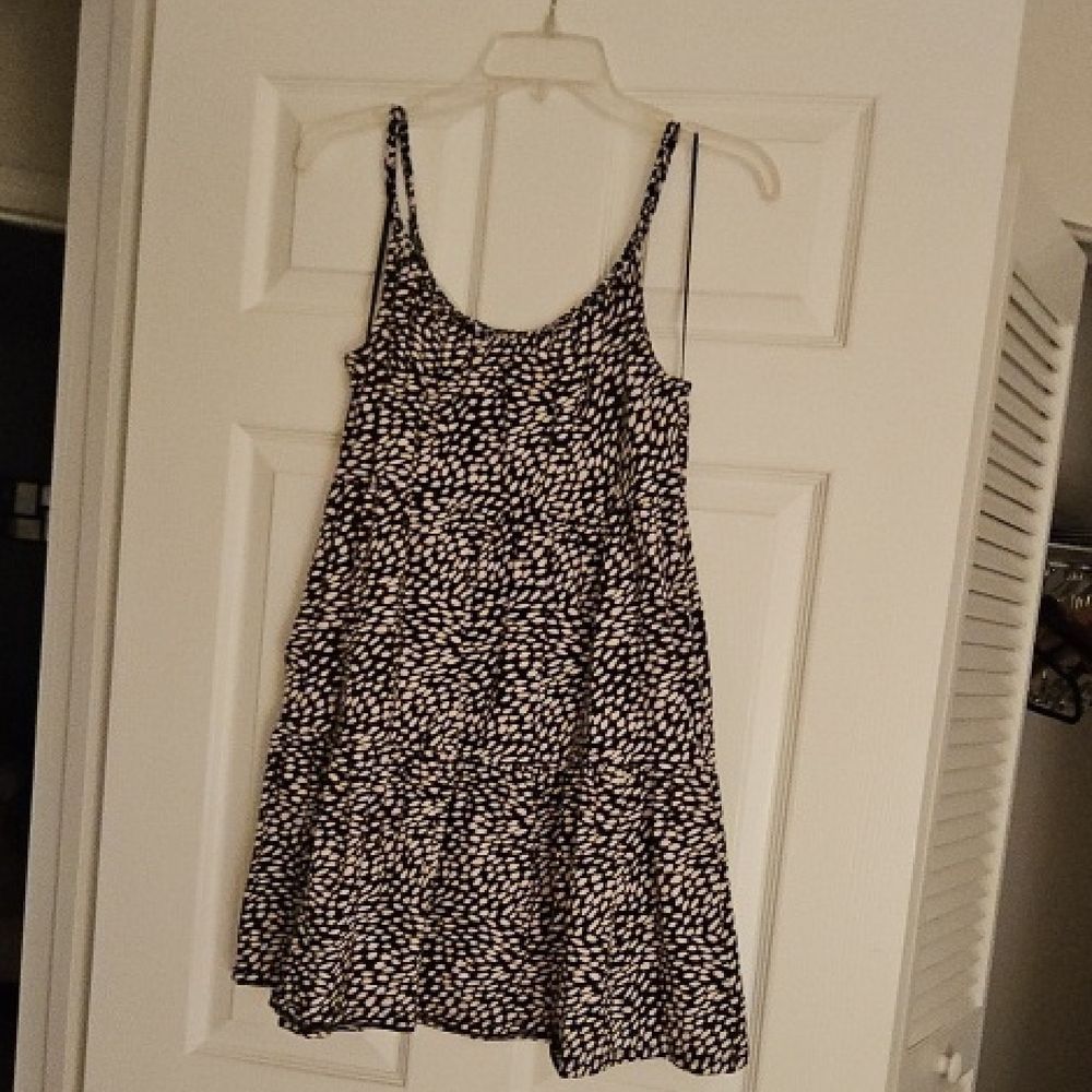 Black and White Patterned Dress
